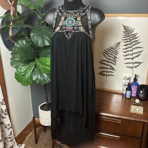 Free People Embroidered Beaded Open Sided Dress / Tunic
